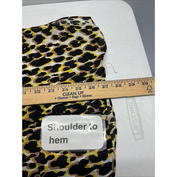 KOBI HALPERIN Ali silk blend‎ leopard Blouse size XL career long sleeve - Picture 10 of 11